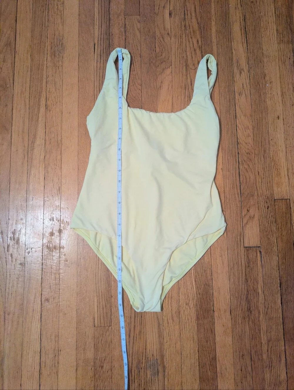 Melisa Odabash London Scoop Neck One-piece Pale Yellow Swimsuit size 6